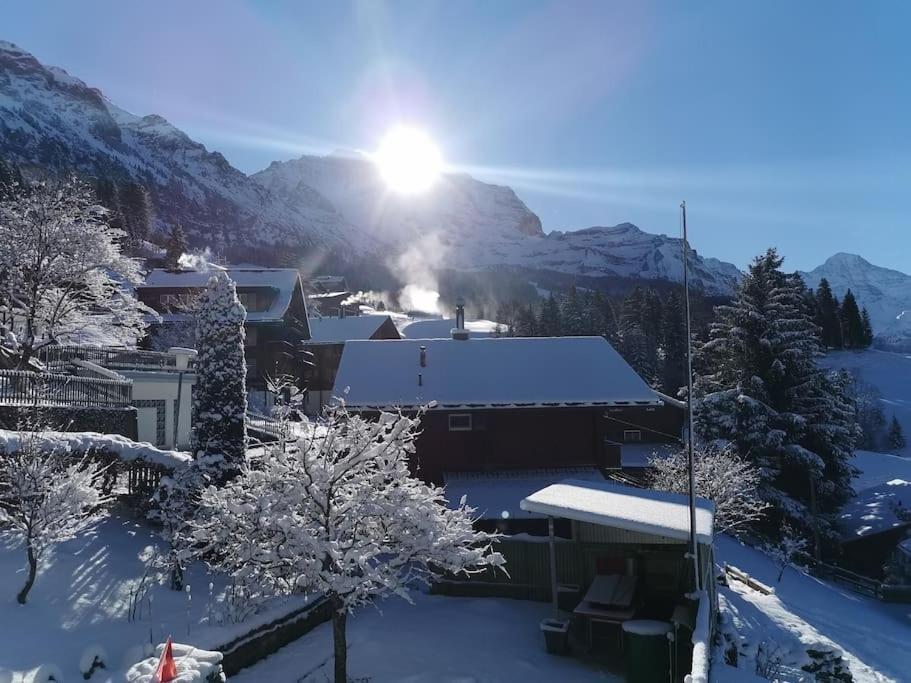 Apartment Chalet Im Sunnigen Usblick Wengen Extérieur photo